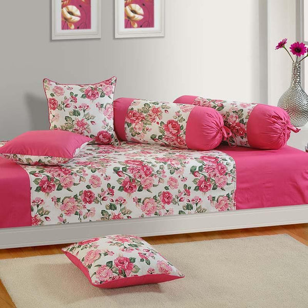 Buy Diwan Set - Pink Spring Diwan Set at Vaaree online