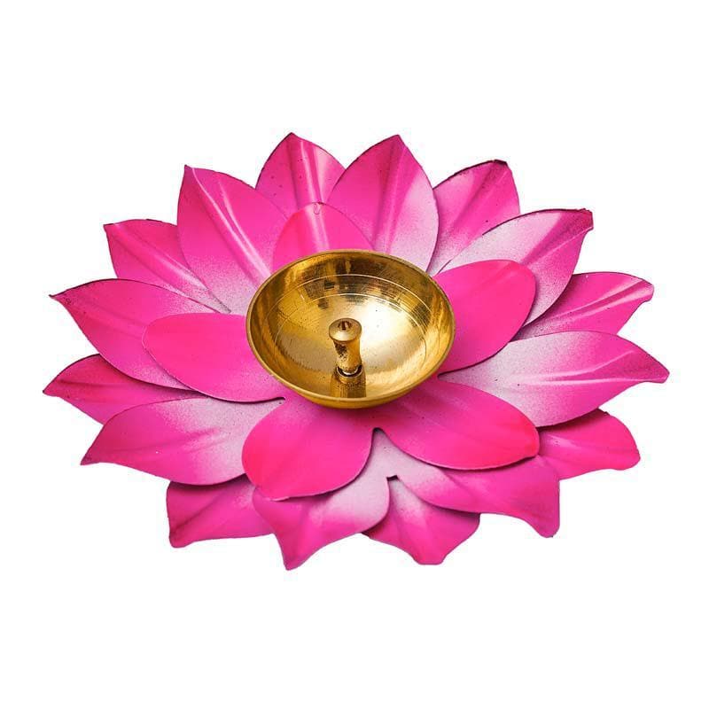 Buy Sacred Bloom Diya- Pink Diyas from Vaaree