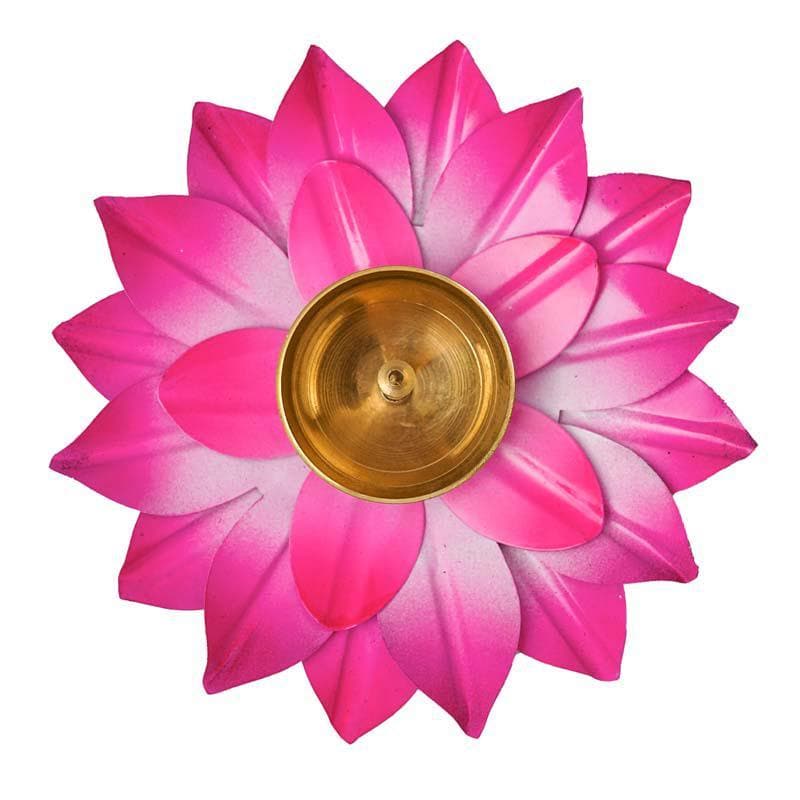 Buy Sacred Bloom Diya- Pink Diyas from Vaaree