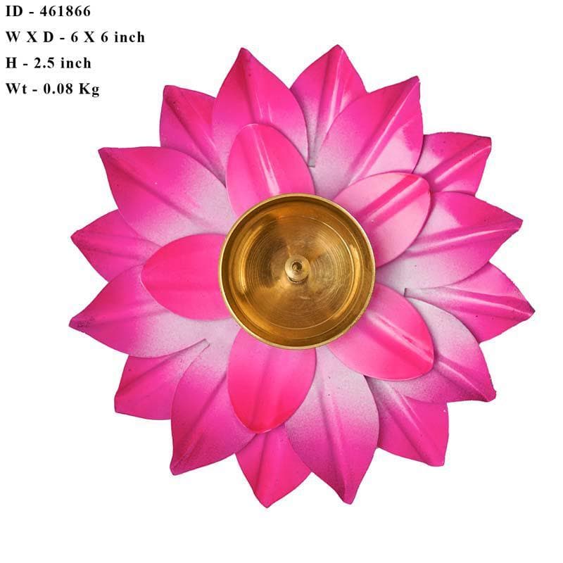 Buy Sacred Bloom Diya- Pink Diyas from Vaaree