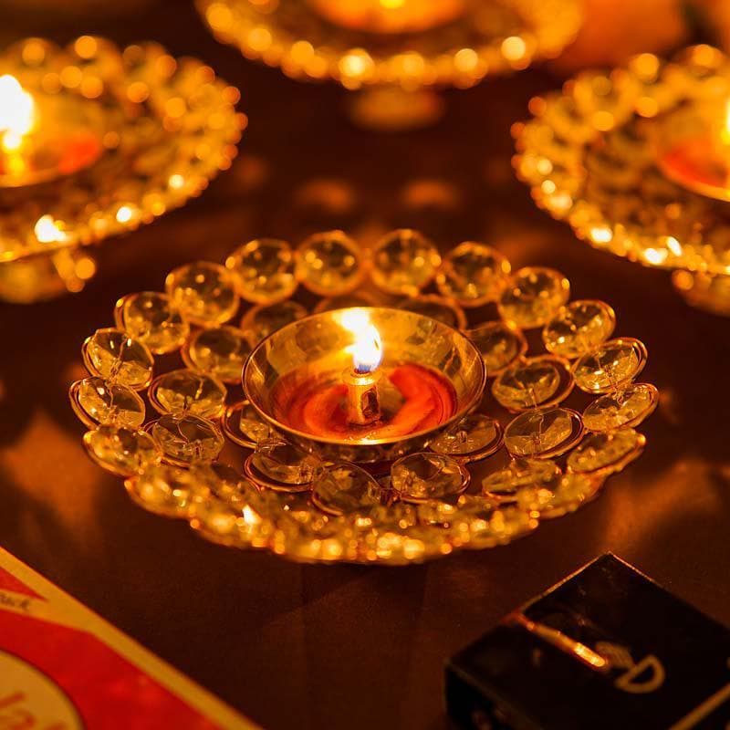 Buy White Petals Diya Diyas from Vaaree