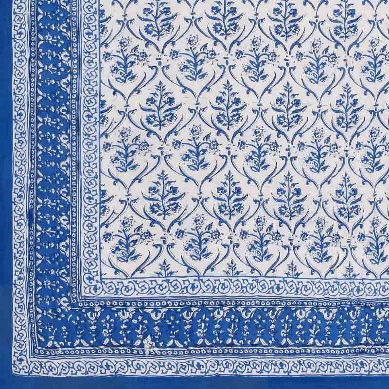 Buy Bouquet Butta Printed Razai - Blue Dohars from Vaaree