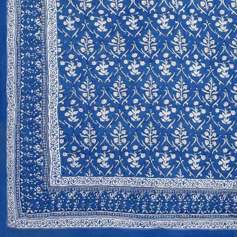 Buy Bouquet Butta Printed Razai - Blue Dohars from Vaaree