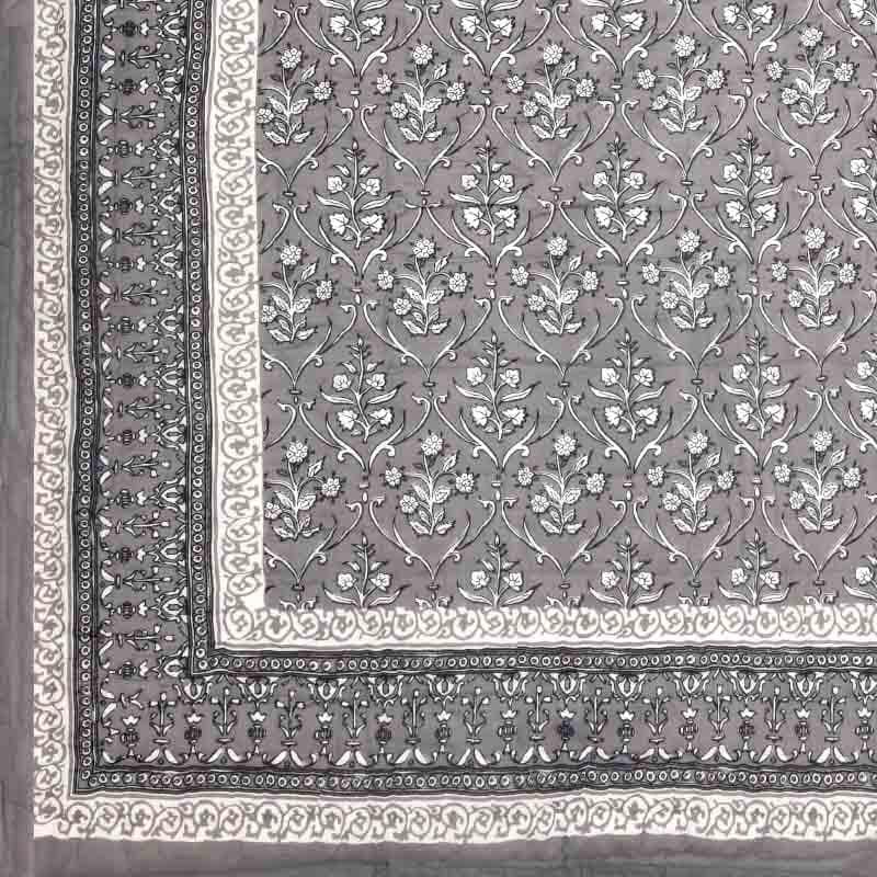 Buy Bouquet Butta Printed Razai - Grey Dohars from Vaaree