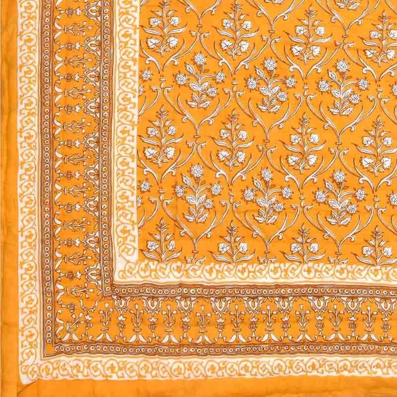 Buy Bouquet Butta Printed Razai - Orange Dohars from Vaaree