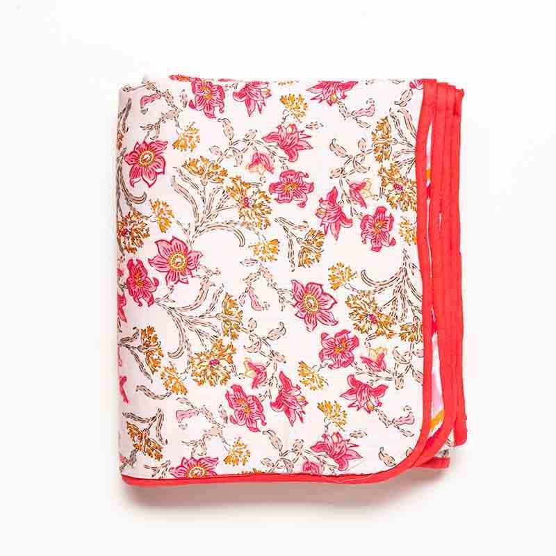 Buy Floral Blaze Dohar - Pink Dohars from Vaaree