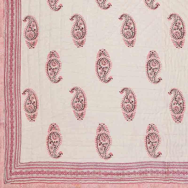 Buy Gulabo Printed Razai - Pink Dohars from Vaaree