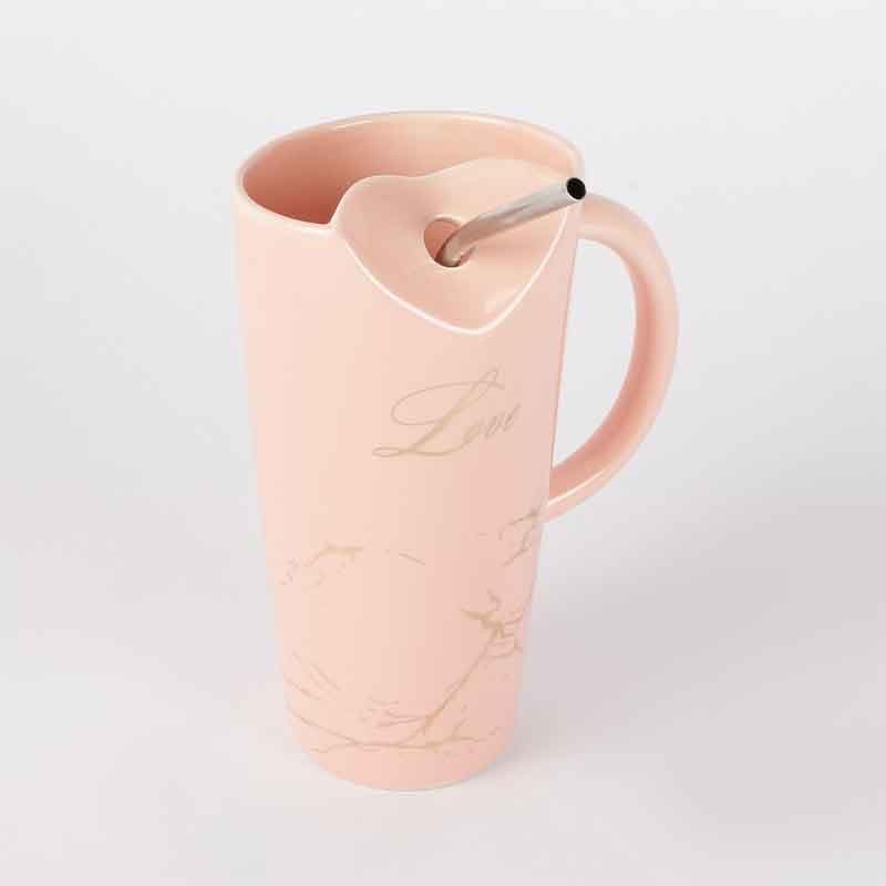 Buy Drink Dispenser - Pinky Promise Straw Mug at Vaaree online