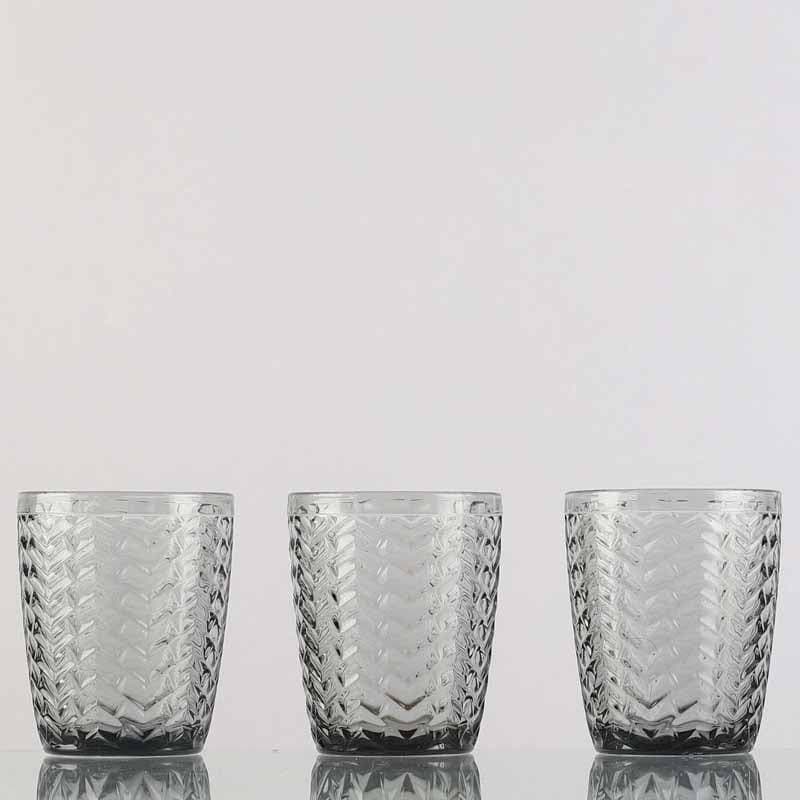 Buy Chevs Glass (300 ml ) - Set Of Four Drinking & Juice Glasses from Vaaree