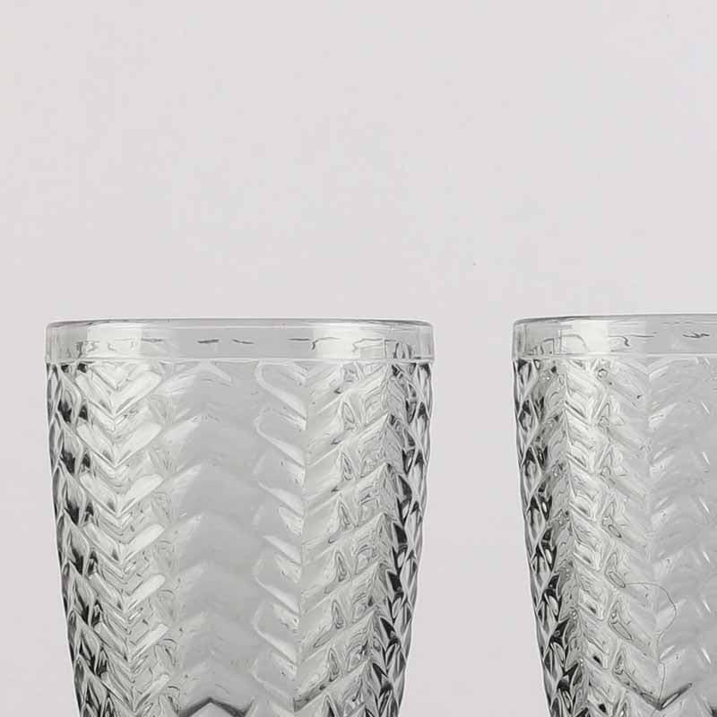 Buy Chevs Glass (300 ml ) - Set Of Four Drinking & Juice Glasses from Vaaree