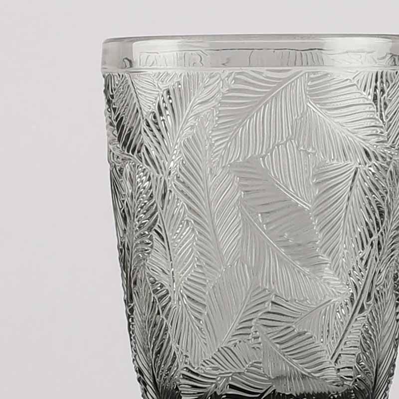 Buy Surreal Embossed Glass (300 ml ) - Set Of Four Drinking & Juice Glasses from Vaaree