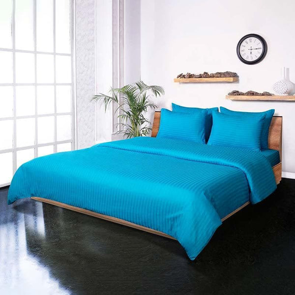 Buy Classic Striped Duvet Cover (Blue) Duvet Covers from Vaaree