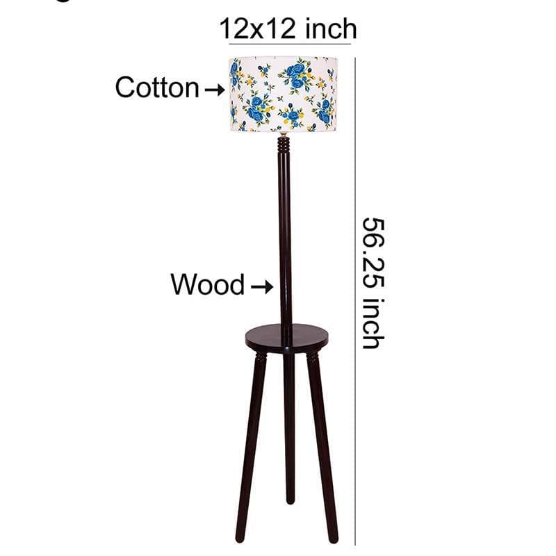 Floor Lamp - Azure Dayflower Floor Lamp
