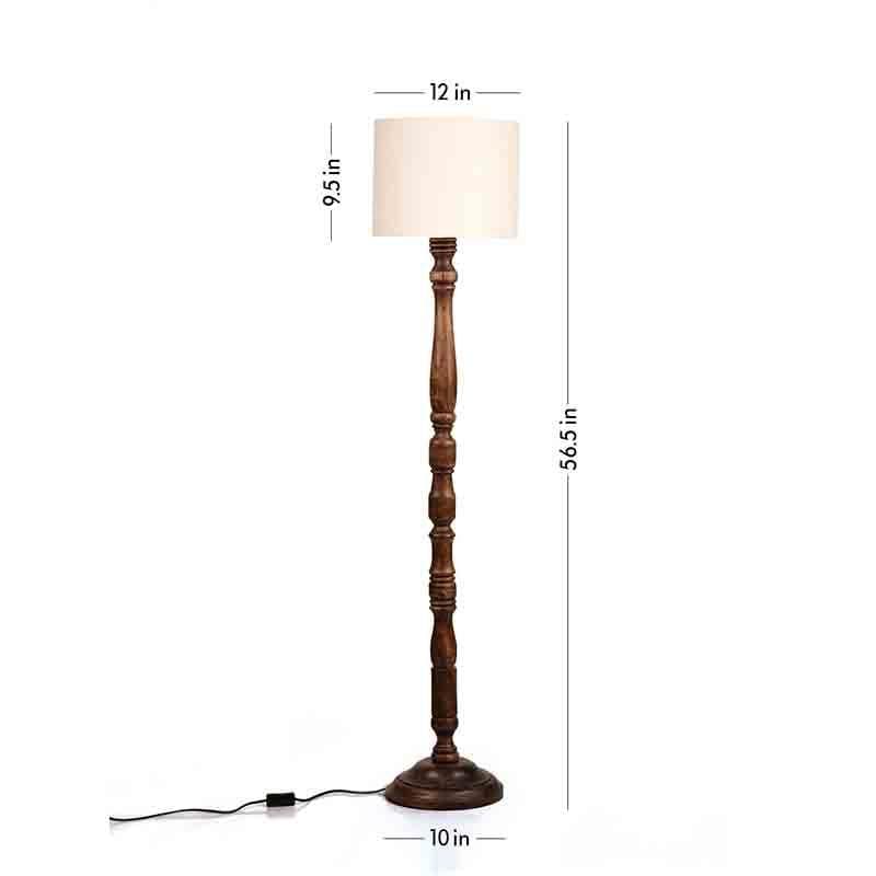 Buy Floor Lamp - Braided Floor Lamp - White at Vaaree online