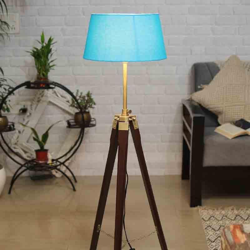 Buy Chouette Tripod Floor Lamp - Blue Floor Lamp from Vaaree