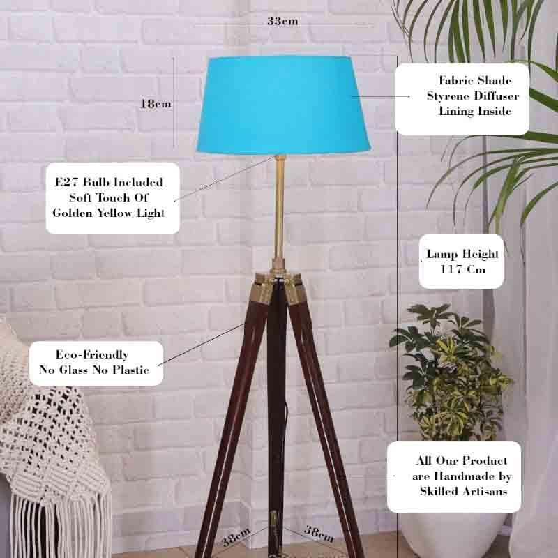 Buy Chouette Tripod Floor Lamp - Blue Floor Lamp from Vaaree