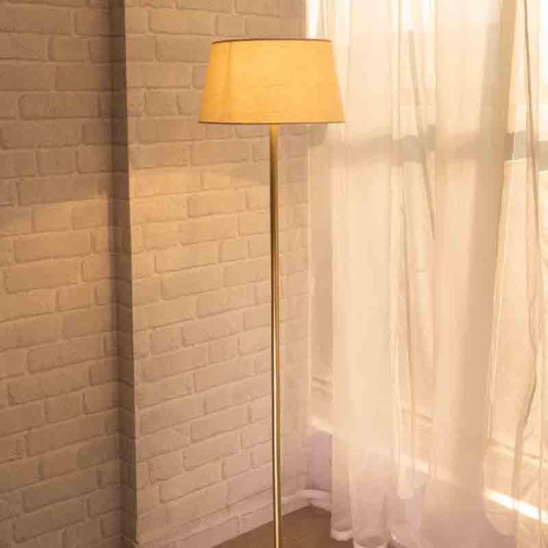 Buy Gabriella Floor Lamp - Gold & White Floor Lamp from Vaaree