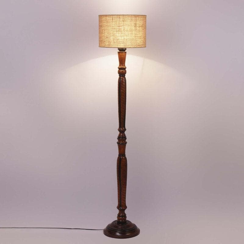 Buy Old School Floor Lamp - Beige Floor Lamp from Vaaree