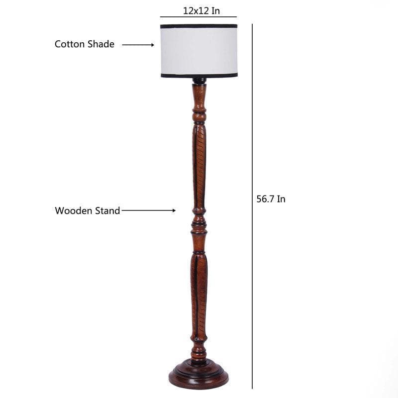 Buy Old School Floor Lamp - White Floor Lamp from Vaaree