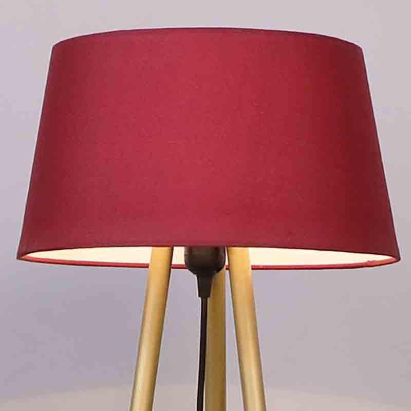 Buy Sleekie Tripod Floor Lamp - Gold & Red Floor Lamp from Vaaree