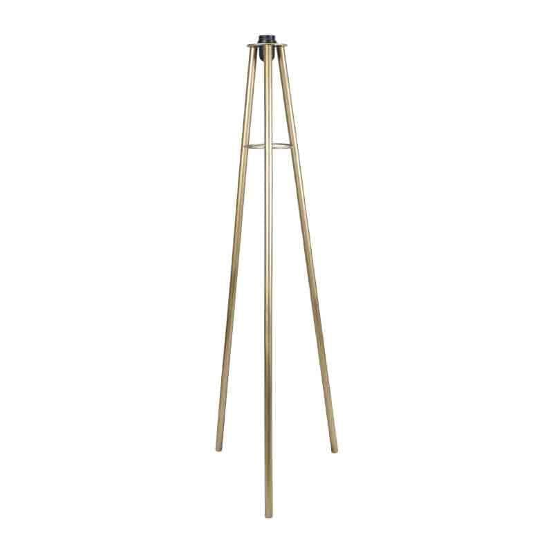 Buy Sleekie Tripod Floor Lamp - Gold & Red Floor Lamp from Vaaree