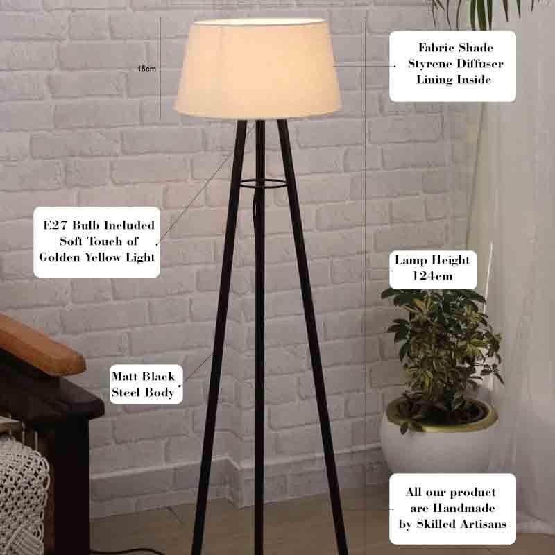 Buy Sleekie Tripod Floor Lamp - White Floor Lamp from Vaaree