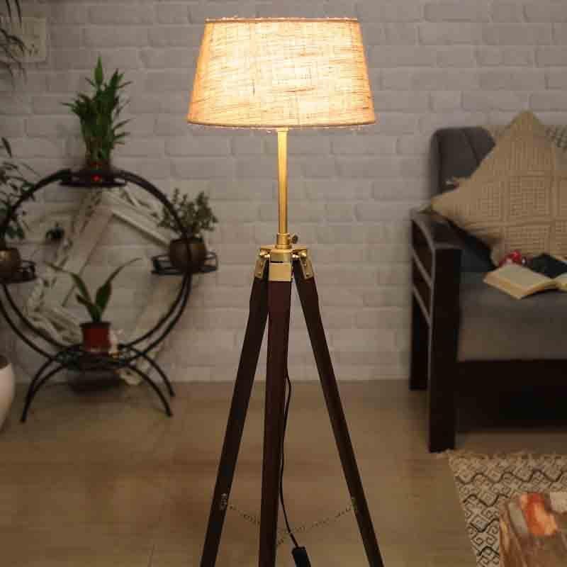 Buy Tall Tales Tripod Floor Lamp - Beige Floor Lamp from Vaaree