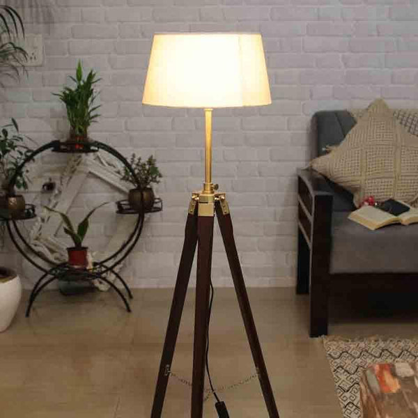 Buy Floor Lamp - Tall Tales Tripod Floor Lamp - White at Vaaree online