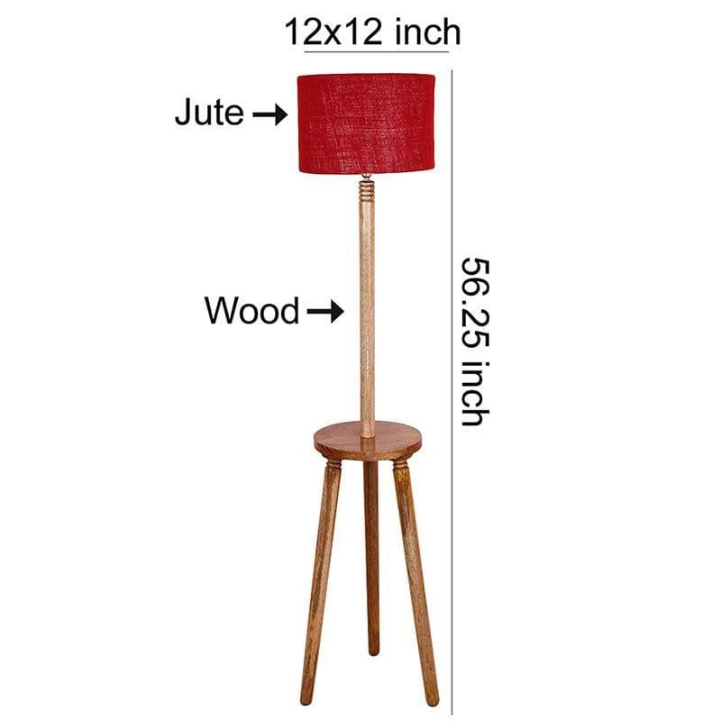 Floor Lamp - Tripod Floor Lamp - Red