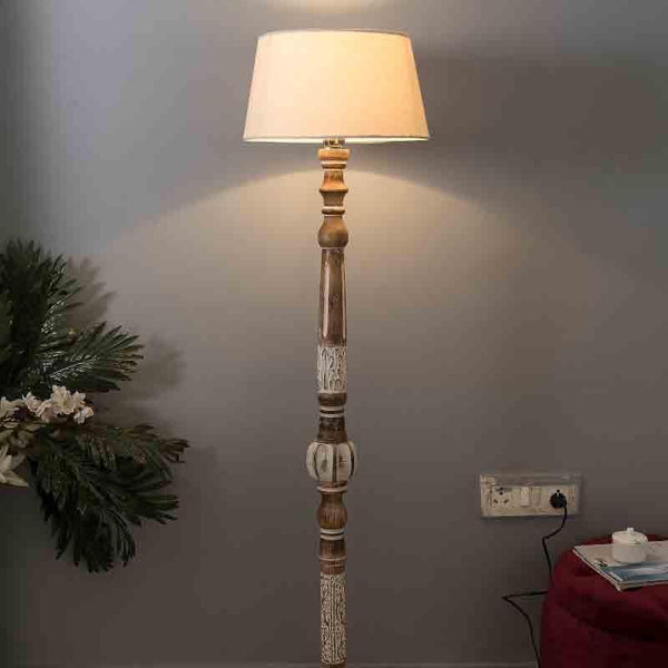 Buy Floor Lamp - Vintage Trove Floor Lamp - White at Vaaree online