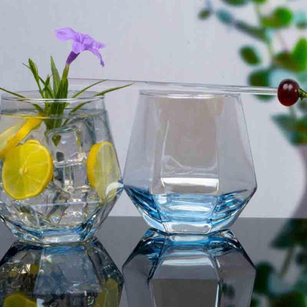 Drinking & Juice Glasses - Avalanche Glass Tumbler (Blue) (310 ml ) - Set of Six