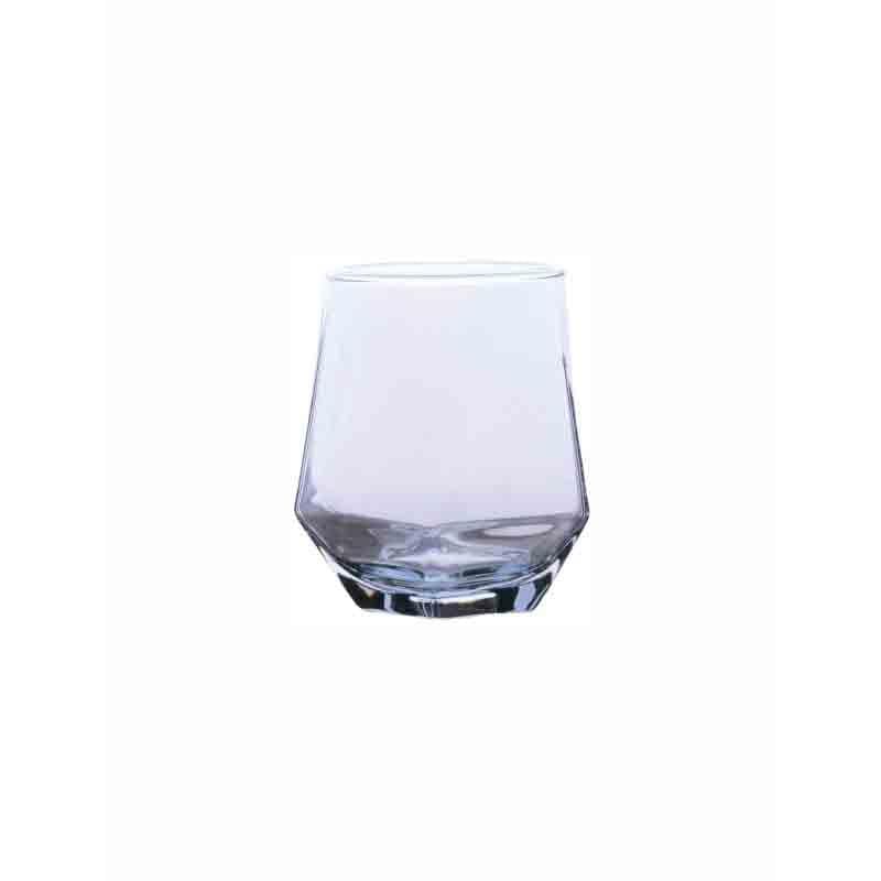 Buy Avalanche Glass Tumbler (Blue) (310 ml ) - Set of Six Drinking & Juice Glasses from Vaaree