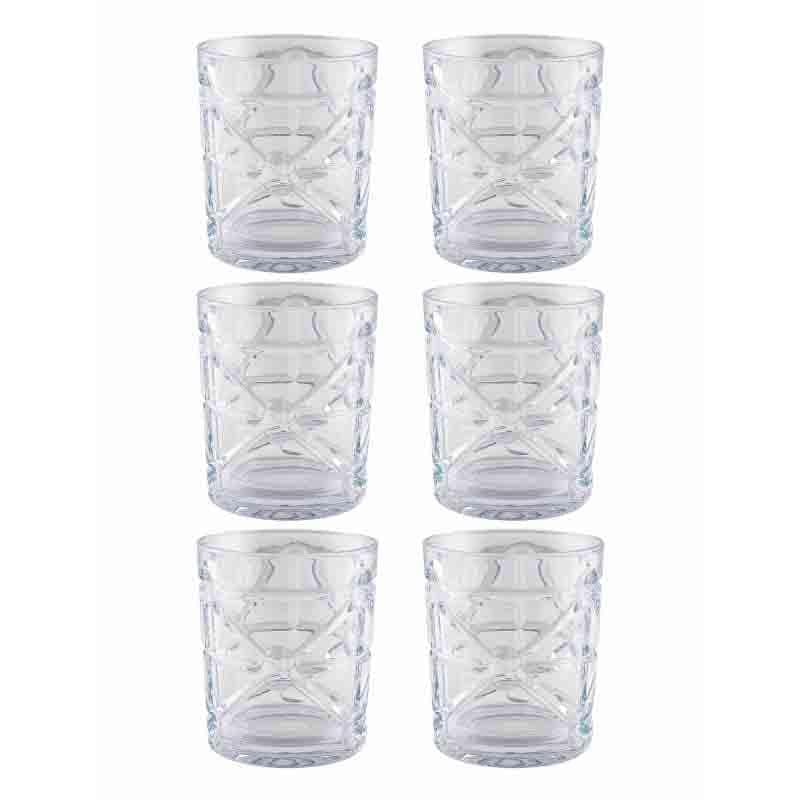 Buy Billy Whiskey Glass(280 ml ) - Set of Six Scotch & Whiskey Glasses from Vaaree