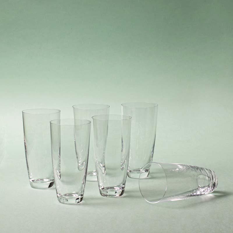 Buy Bohemia Crystal Glass (350 ml) - Set of Six Drinking & Juice Glasses from Vaaree