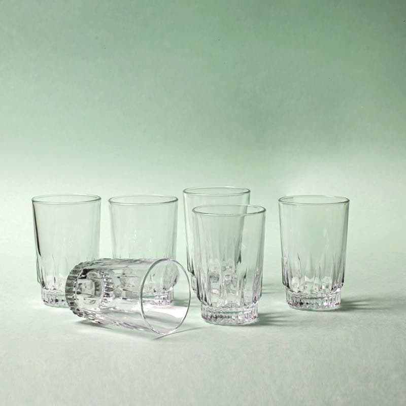 Buy Classic Water Glass (265 ml) - Set Of Six Drinking & Juice Glasses from Vaaree