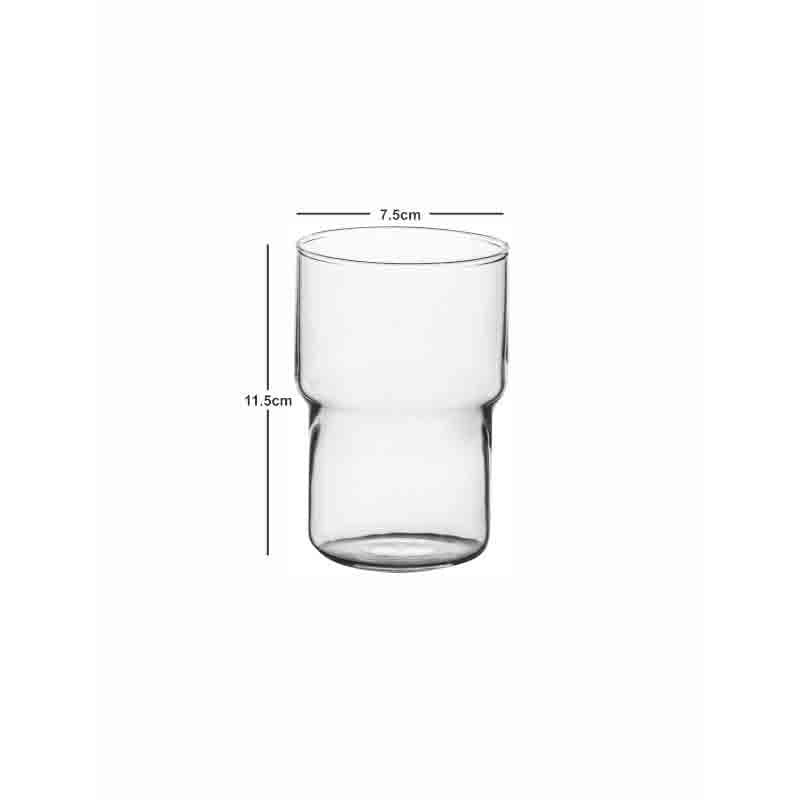 Buy Coolite Glass Tumbler (400 ml ) - Set of Six Drinking & Juice Glasses from Vaaree