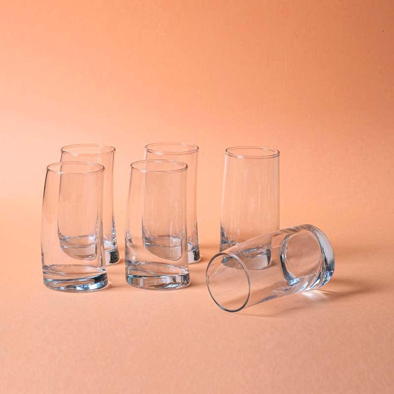 Buy Curvy Mocktail Glass (385 ml) - Set Of Six Drinking & Juice Glasses from Vaaree