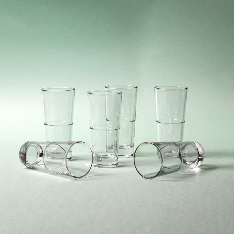 Buy Lemon -aid Soda Glass (330 ml)- Set Of Six Drinking & Juice Glasses from Vaaree