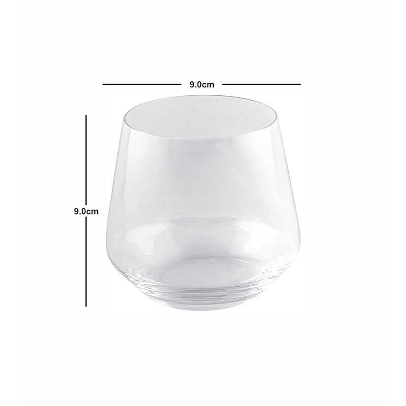 Buy Miro Glass Tumbler (370 ml ) - set of Six Scotch & Whiskey Glasses from Vaaree