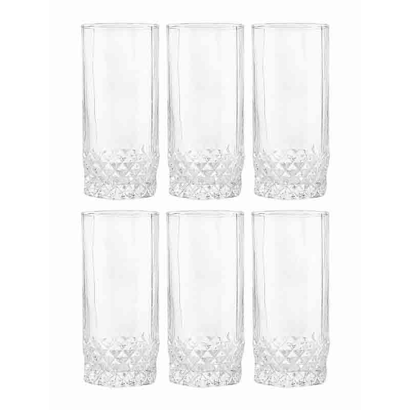 Buy MonaCasa Glass Tumbler (320 ml ) - Set of Six Drinking & Juice Glasses from Vaaree