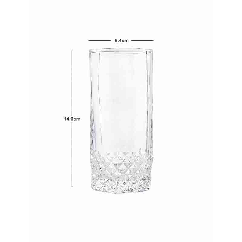 Buy MonaCasa Glass Tumbler (320 ml ) - Set of Six Drinking & Juice Glasses from Vaaree