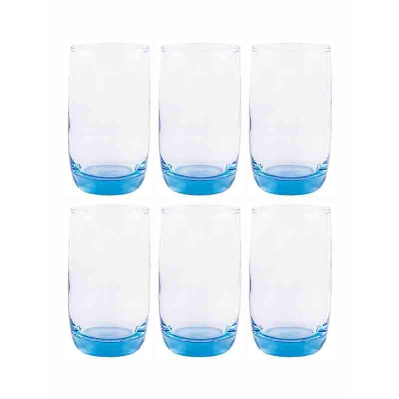 Buy Glass - Peacock Shine Glass Tumbler - Set of Six at Vaaree online