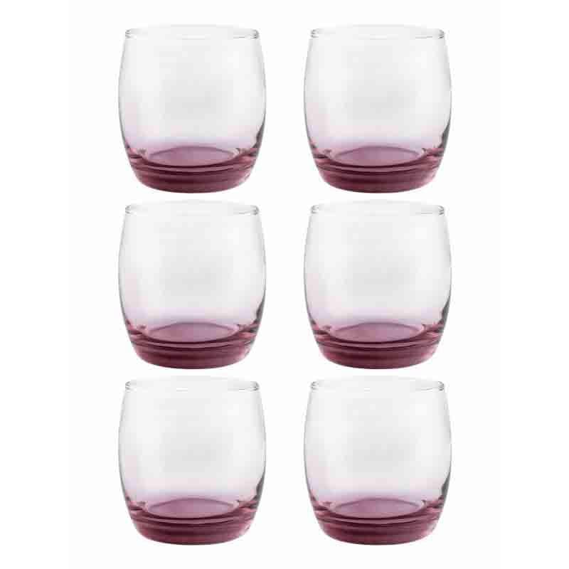 Buy Potlo Glass Tumbler (310 ml ) - Set of Six Drinking & Juice Glasses from Vaaree