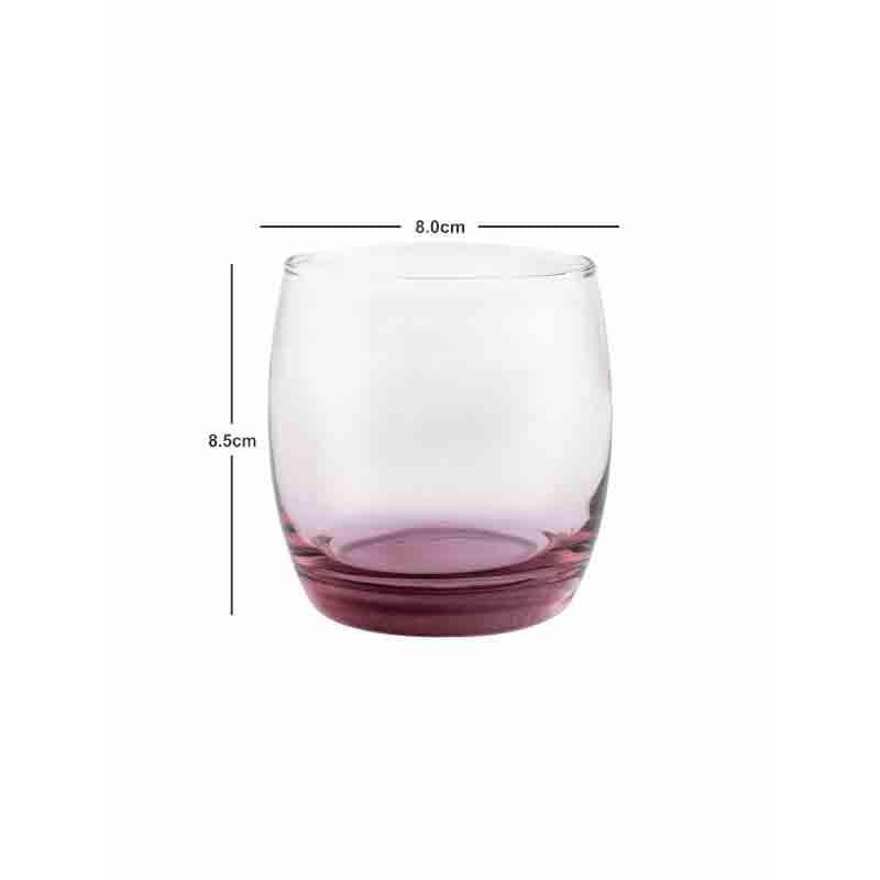 Buy Potlo Glass Tumbler (310 ml ) - Set of Six Drinking & Juice Glasses from Vaaree