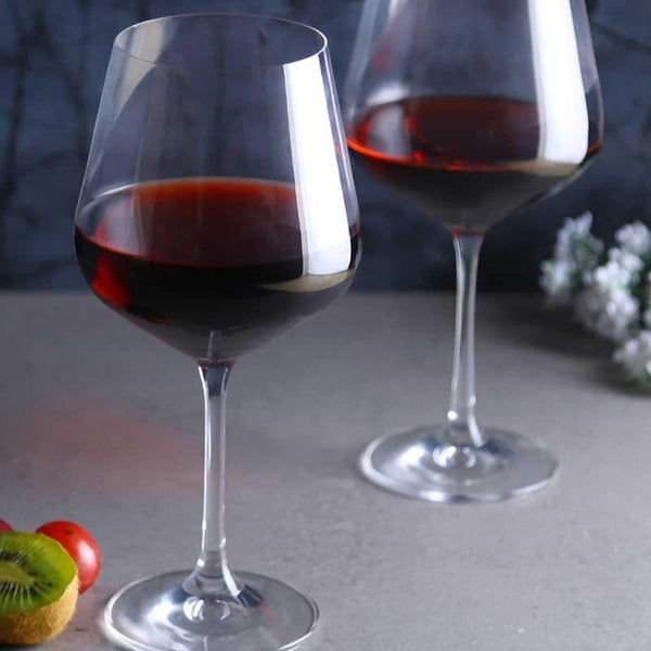 Buy Santorini Wine Glass (570ml) - Set of Six Drinking & Juice Glasses from Vaaree