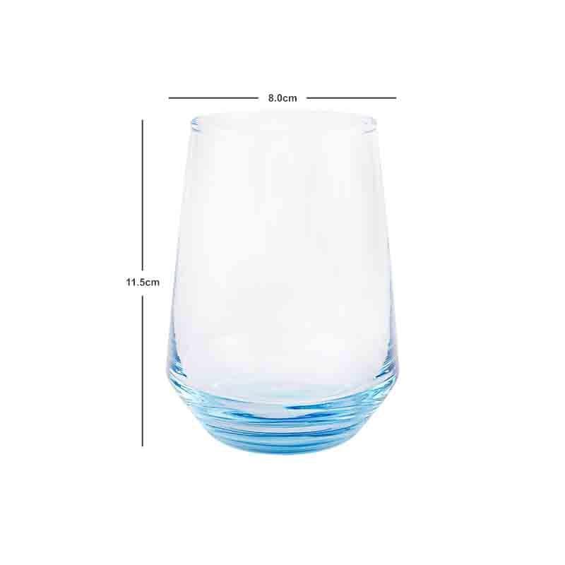 Buy Soar High Glass Tumbler(400 ml ) - Set of Six Drinking & Juice Glasses from Vaaree