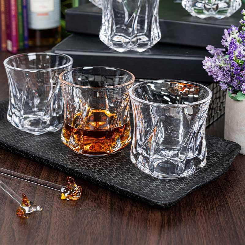 Buy Surreal Whiskey Glass(280 ml ) - Set of Six Scotch & Whiskey Glasses from Vaaree