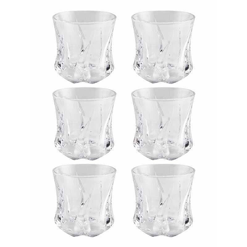 Buy Surreal Whiskey Glass(280 ml ) - Set of Six Scotch & Whiskey Glasses from Vaaree