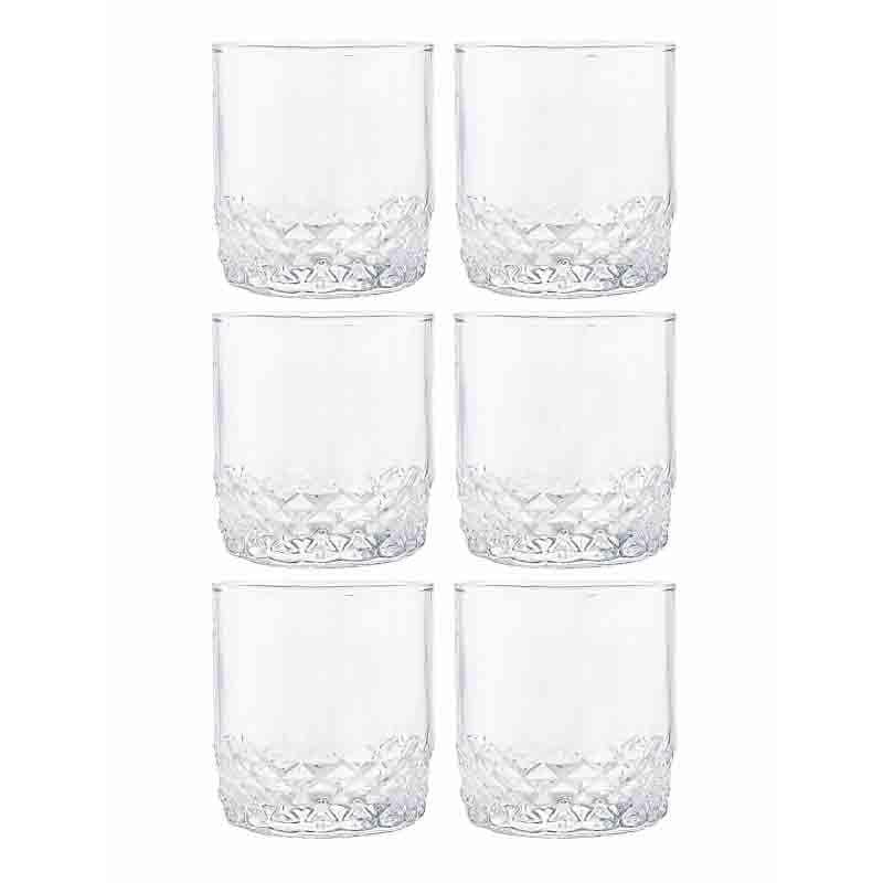 Drinking & Juice Glasses - Tiyna Glass Tumbler (320 ml ) - Set of Six