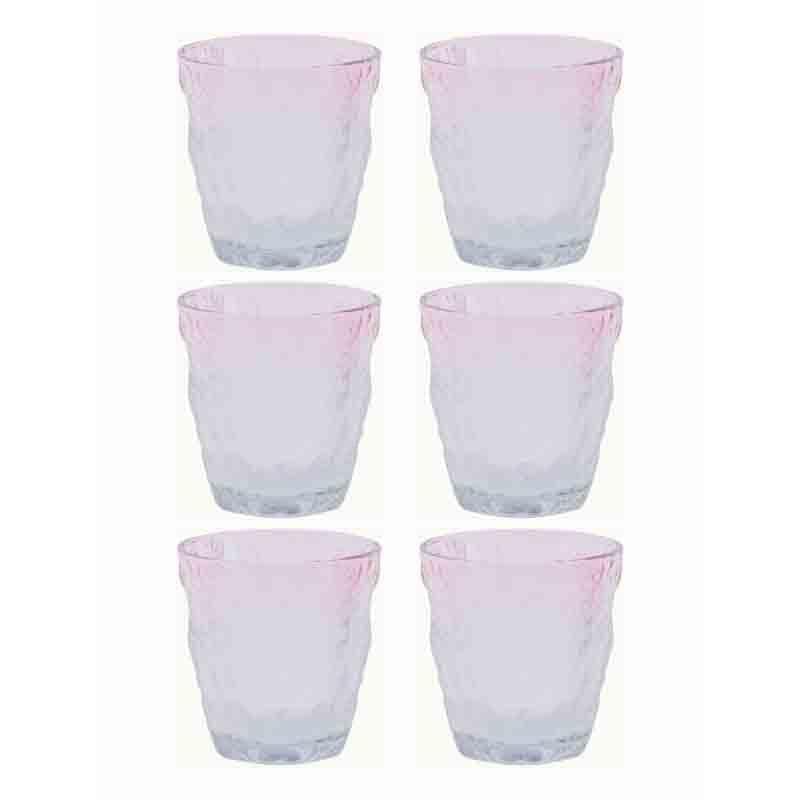 Drinking & Juice Glasses - Cool Times Glass Tumbler (260 ml ) - Set of Six